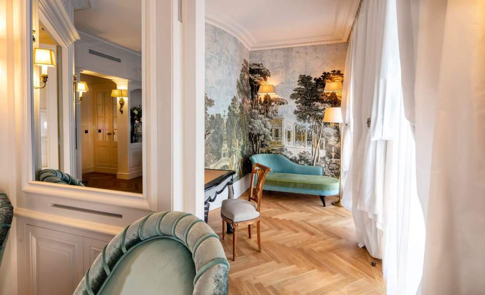Salon Chambre Junior Suite à Villa Saint-Ange