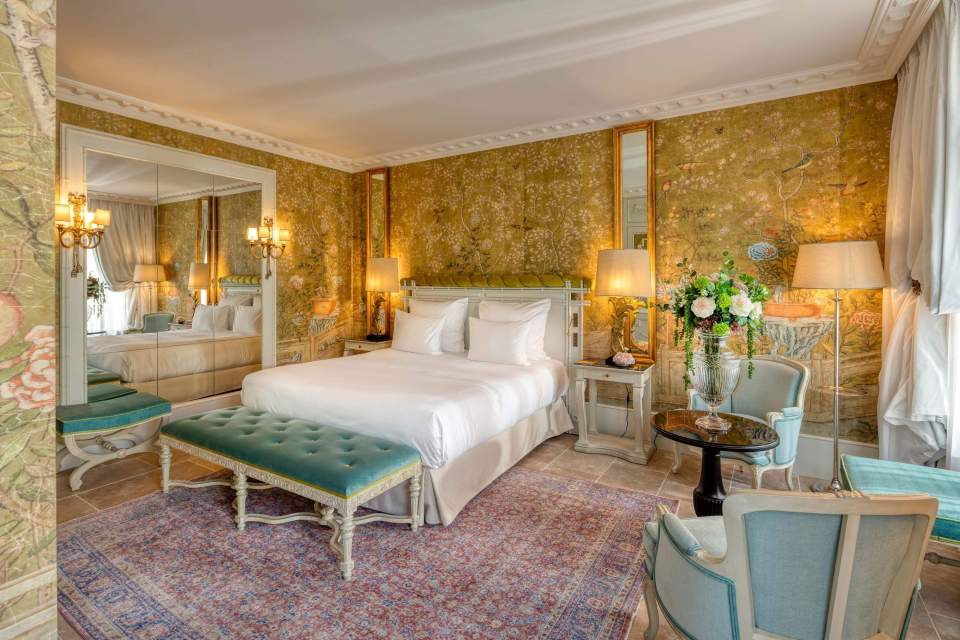 Quarto deluxe do hotel 5 estrelas Villa Saint Ange, em Aix en Provence