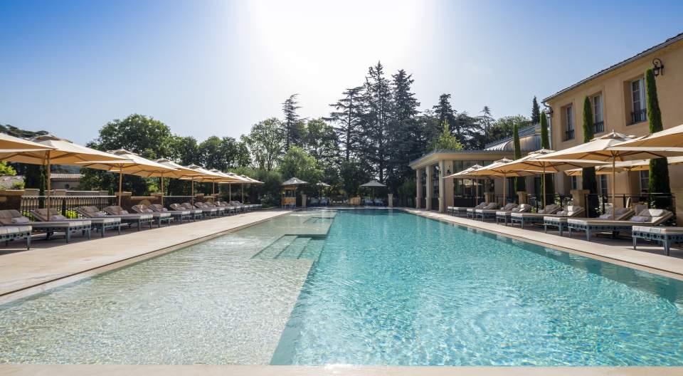 Piscine miroir à Villa Saint-Ange 