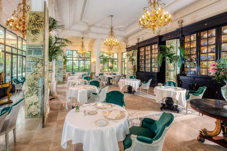 Salle de restaurant de l'hôtel Villa Saint Ange - 5 étoiles en Provence, aix-en-provence