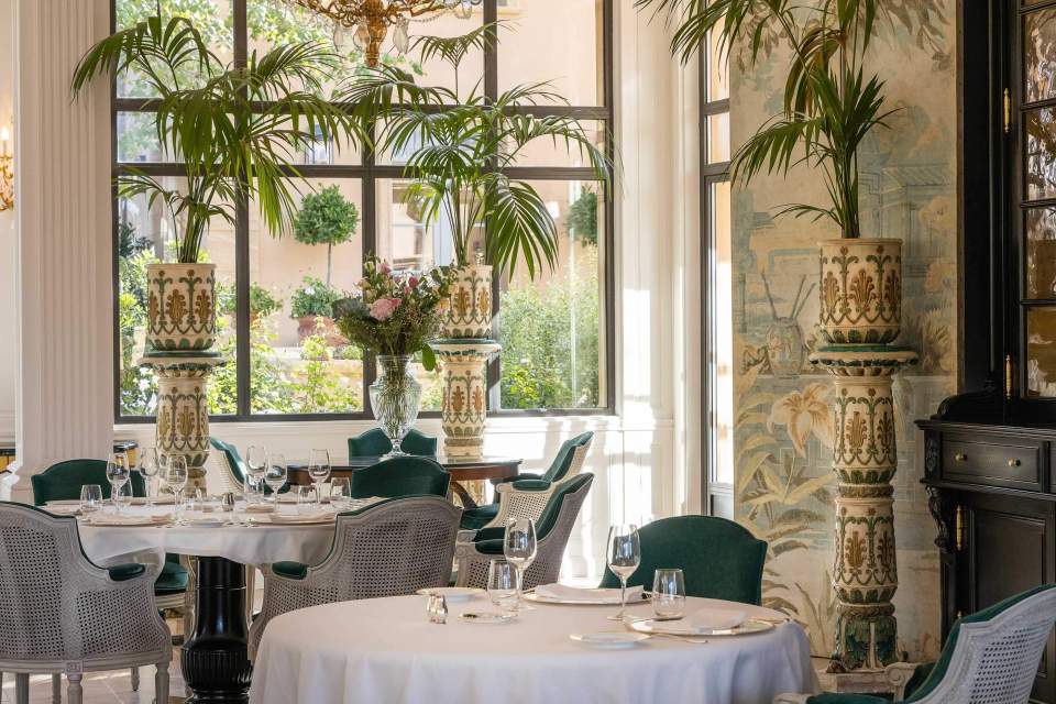 Restaurante gourmet do hotel Villa Saint Ange - 5 estrelas na Provença, aix-en-provence