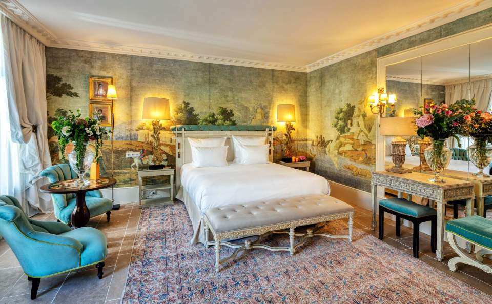 Chambre prestige avec petit salon dans l''hôtel de luxe 5 étoiles, Villa Saint Ange 